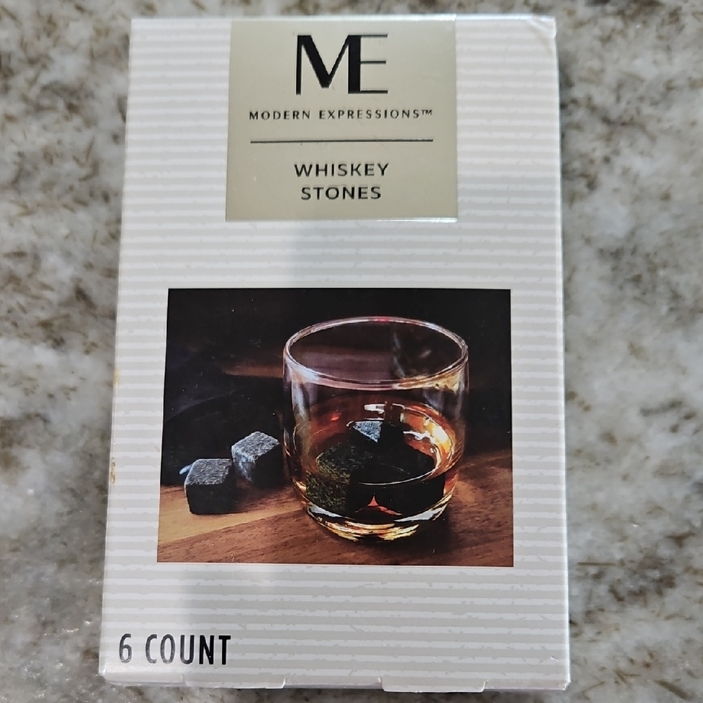 Expressions Whiskey Stones - Silver Gray Set